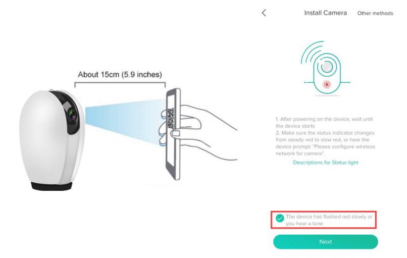 Ajouter une camera par Scan QR Code
