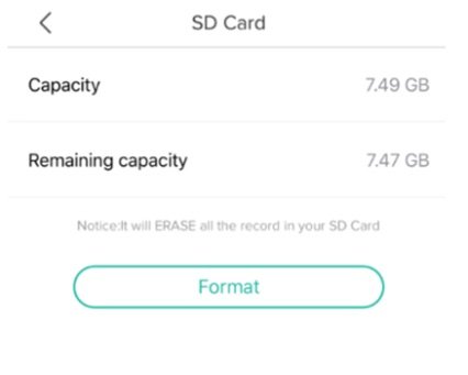 Impostazioni della scheda micro SD