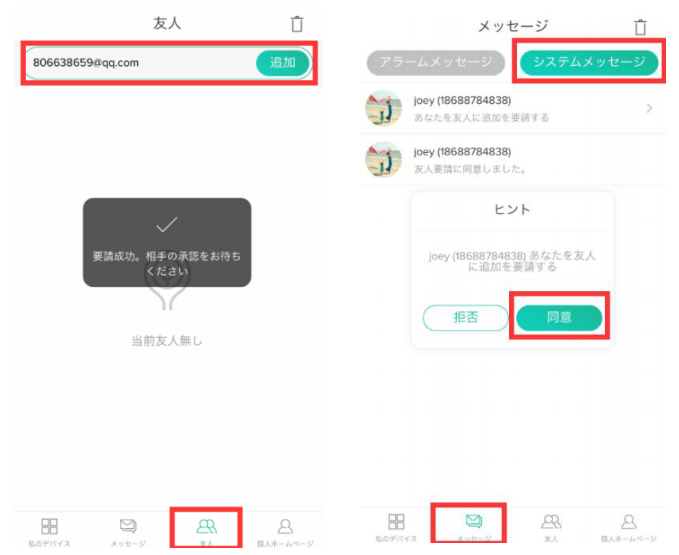 カメラを共有