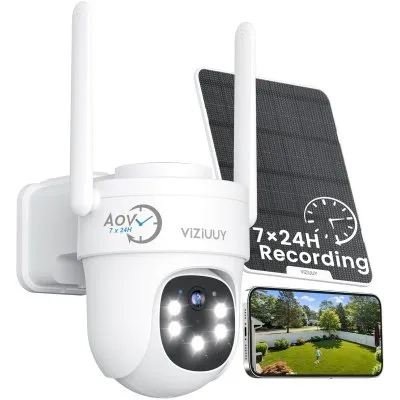 2K Solar-Powered Cameras
